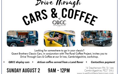 Join our second Drive Through Cars and Coffee on August 2!
